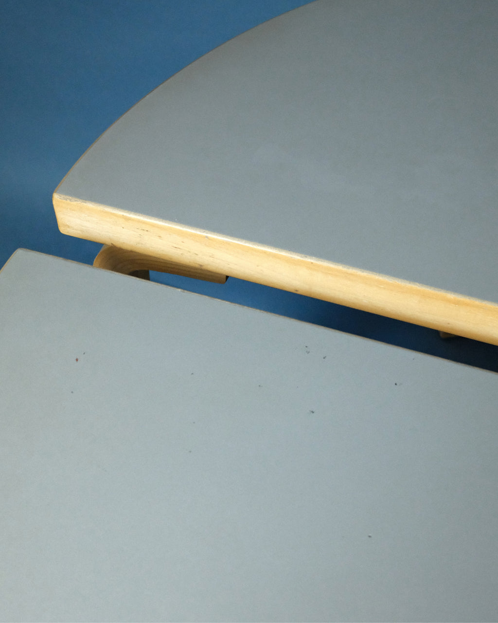 Set of two Table 96 with grey tabletop, Alvar Aalto, Artek