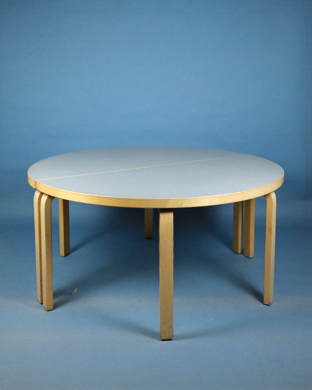 Set of two Table 96 with grey tabletop, Alvar Aalto, Artek