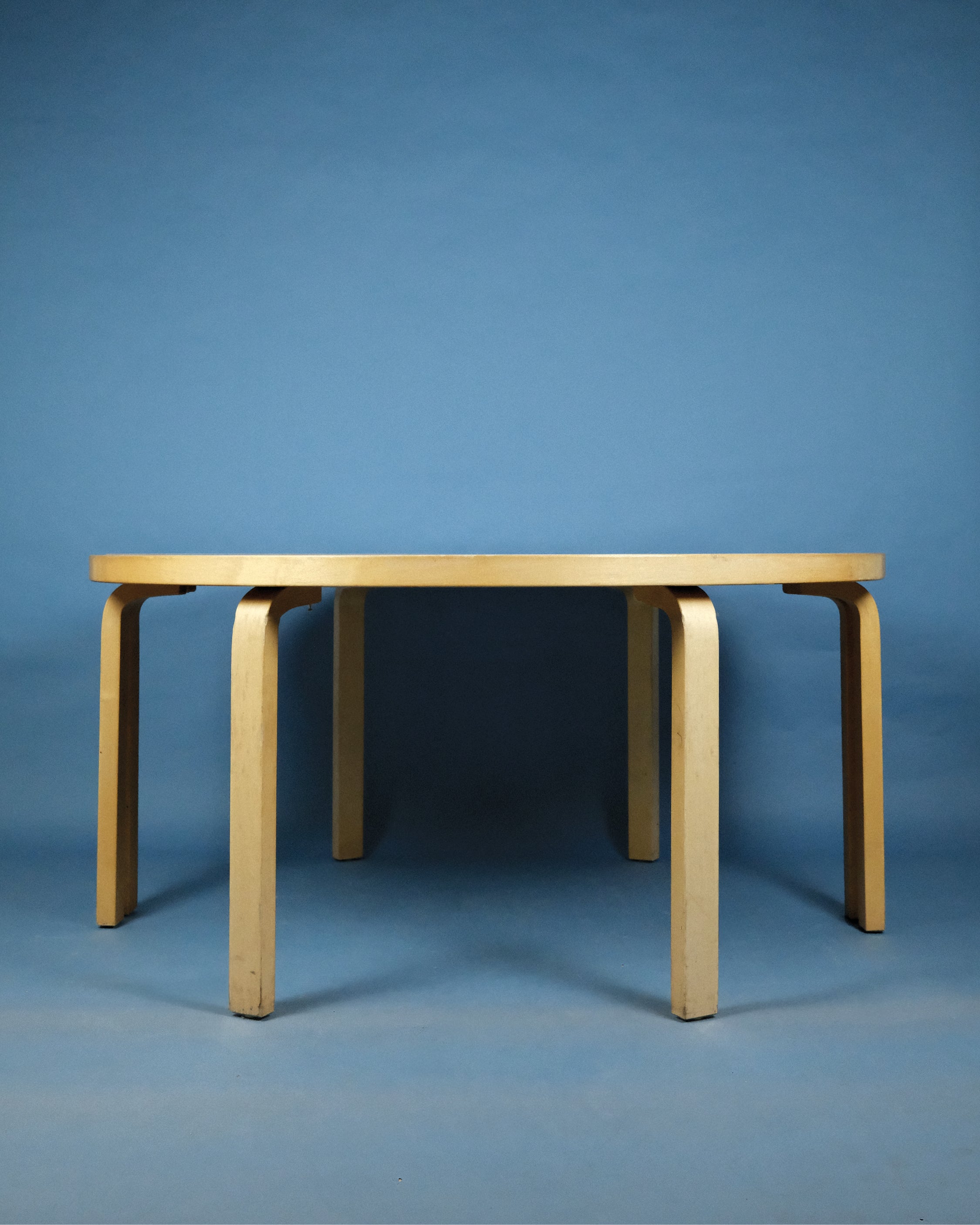 Set of two Table 96 with grey tabletop, Alvar Aalto, Artek