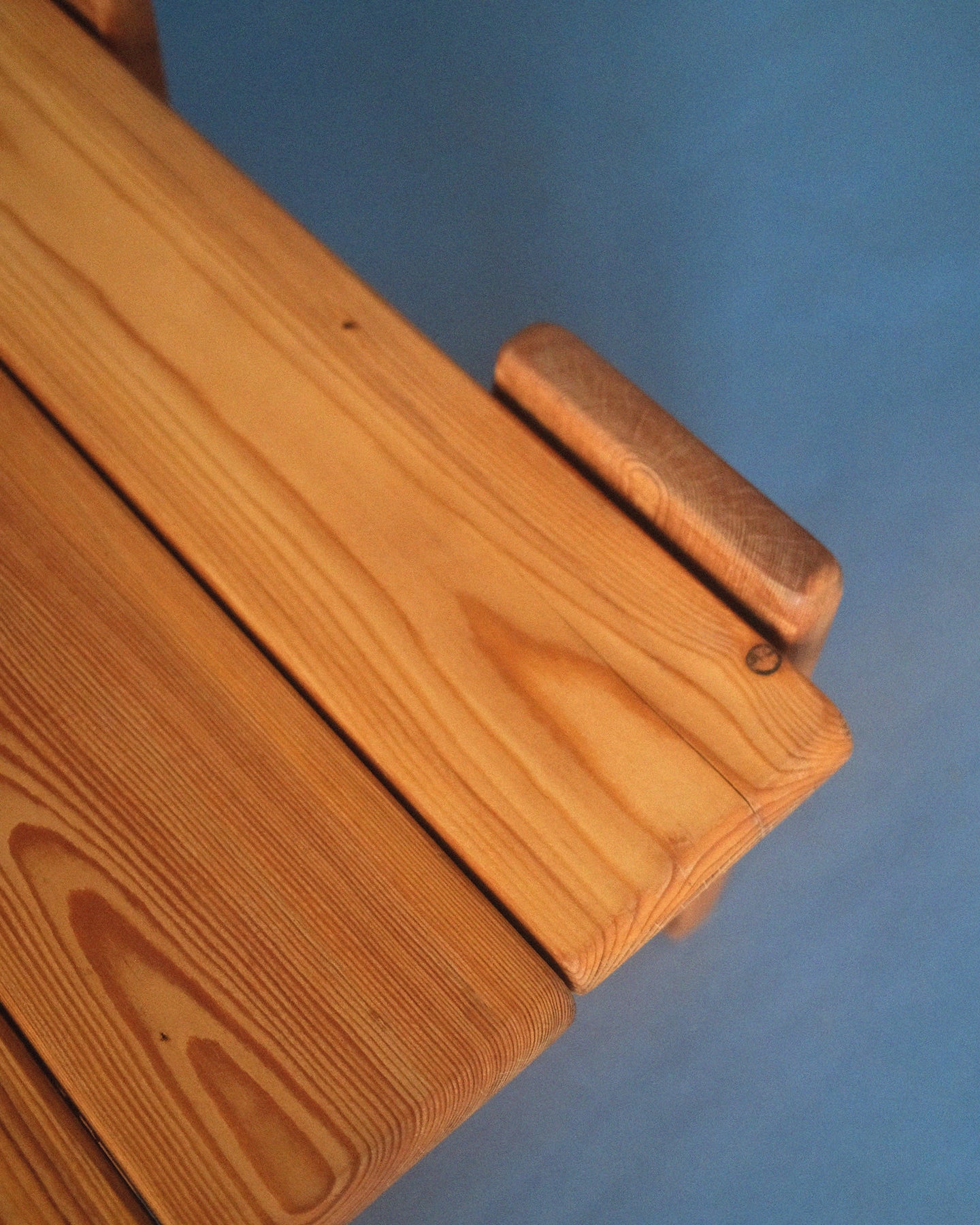 Brutalist solid pine coffee table [small]