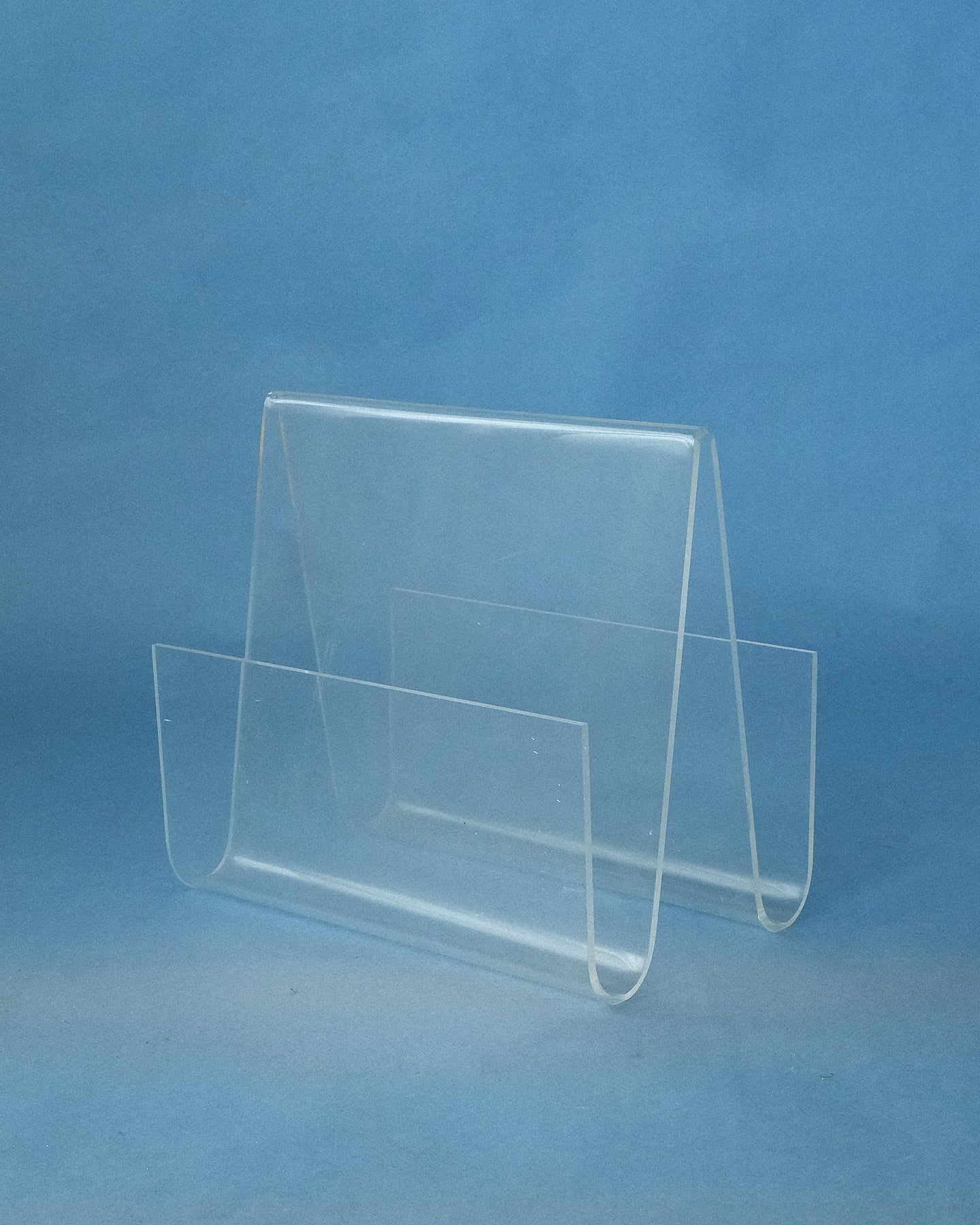 Clear acrylic magazine holder