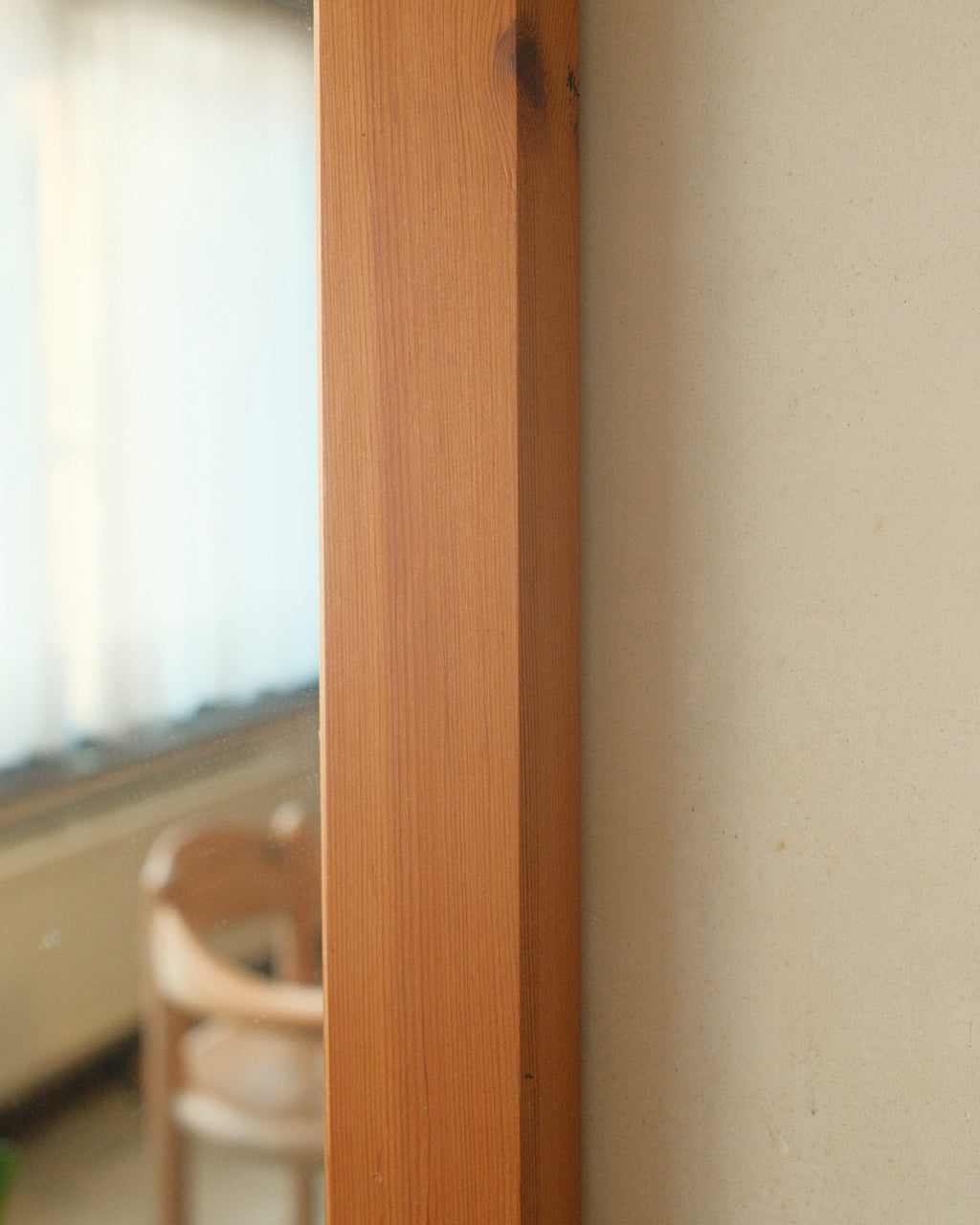 Rectangular pine mirror