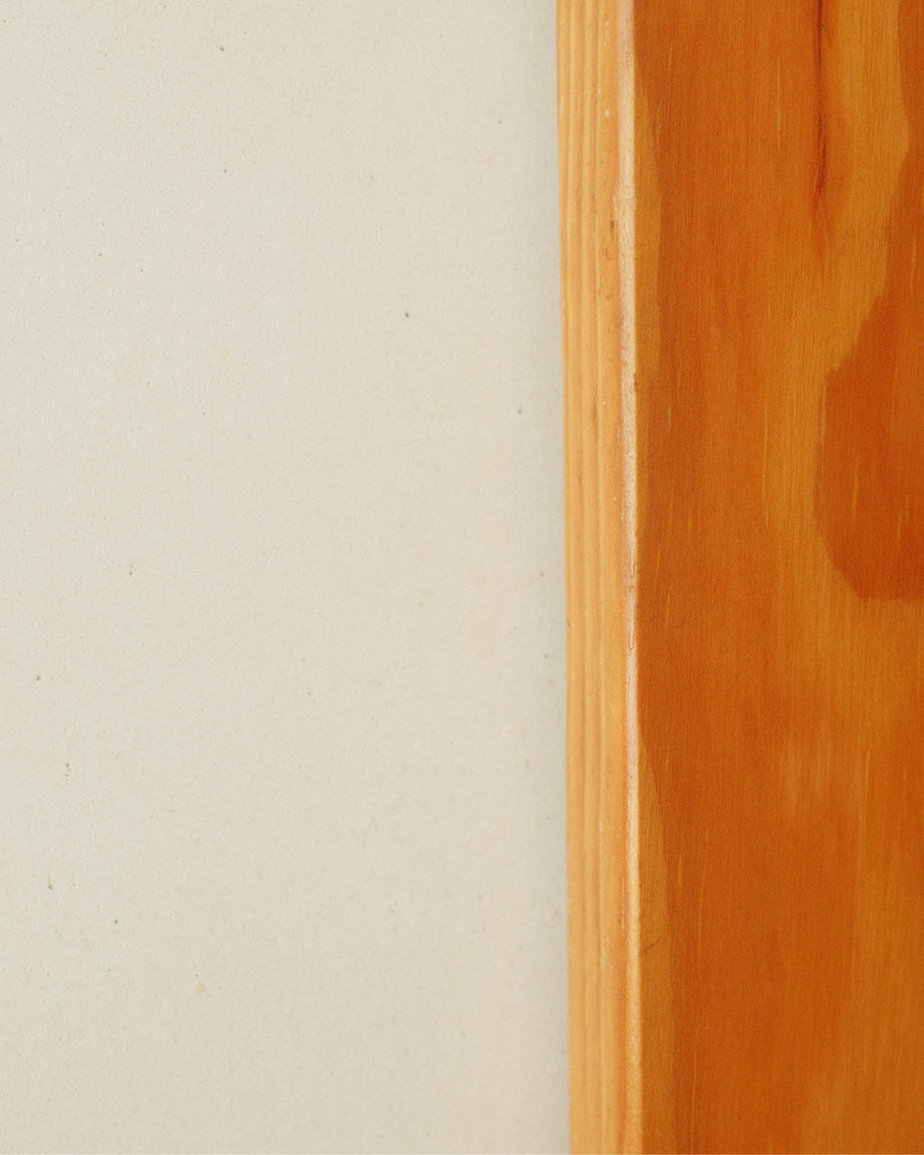 Rounded pine mirror