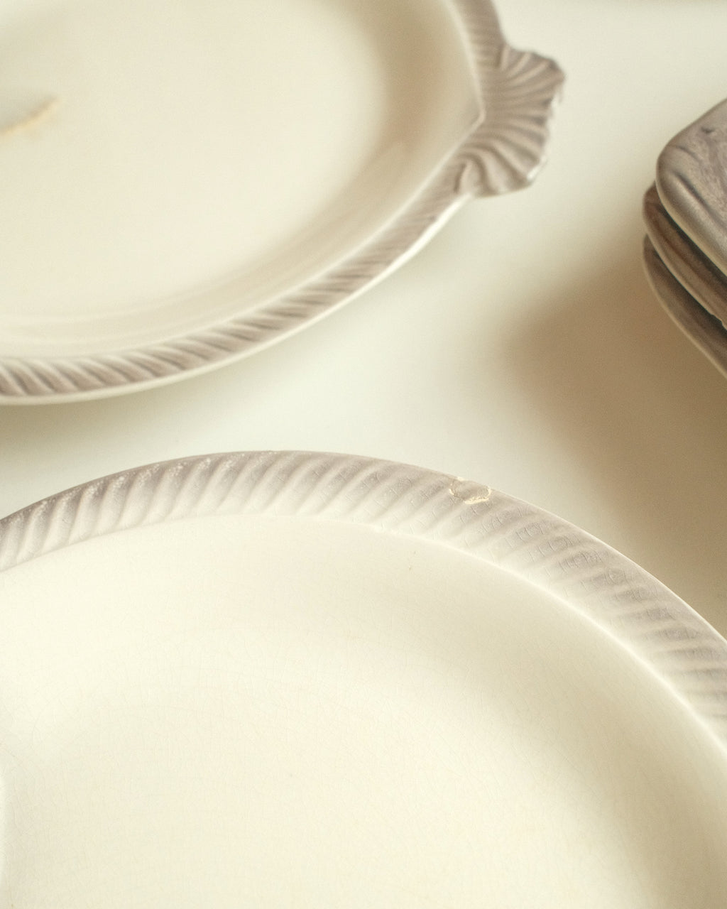 Ceramic Fish Plates & Serving Platter, Albin Müller, Waechtersbach